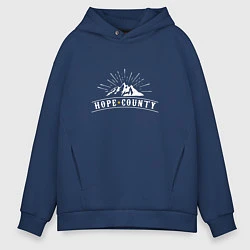 Толстовка оверсайз мужская Hope Count: Mountain, цвет: тёмно-синий