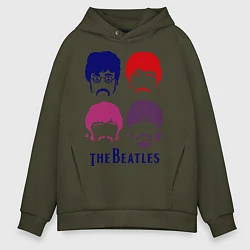 Мужское худи оверсайз The Beatles faces