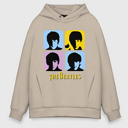 Мужское худи оверсайз The Beatles: pop-art