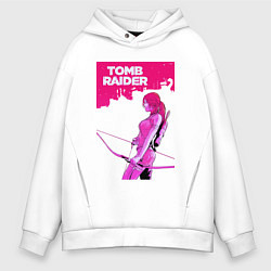 Мужское худи оверсайз Tomb Raider: Pink Style