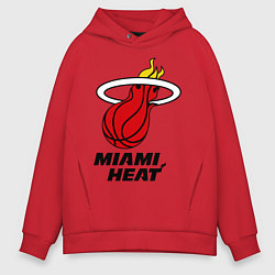 Мужское худи оверсайз Miami Heat-logo