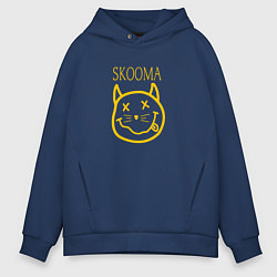 Толстовка оверсайз мужская TES: Skooma, цвет: тёмно-синий