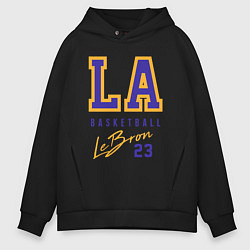 Толстовка оверсайз мужская Lebron 23: Los Angeles, цвет: черный