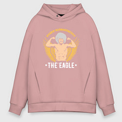 Толстовка оверсайз мужская Khabib: The Eagle, цвет: пыльно-розовый