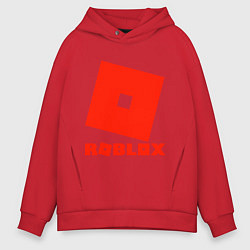 Толстовка оверсайз мужская Roblox Logo, цвет: красный