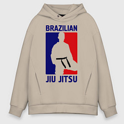 Мужское худи оверсайз Brazilian Jiu jitsu