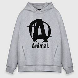 Мужское худи оверсайз Animal Logo