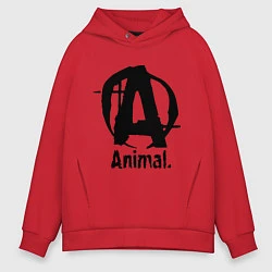 Мужское худи оверсайз Animal Logo
