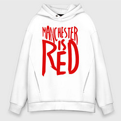 Мужское худи оверсайз Manchester is Red