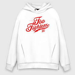 Толстовка оверсайз мужская Foo Fighters 95, цвет: белый