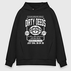 Толстовка оверсайз мужская AC/DC: Dirty Deeds, цвет: черный