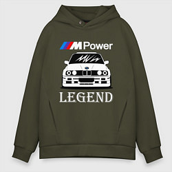 Толстовка оверсайз мужская BMW M Power: Legend, цвет: хаки