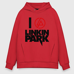 Мужское худи оверсайз I love Linkin Park