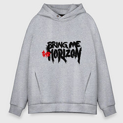 Толстовка оверсайз мужская Bring me the horizon, цвет: меланж