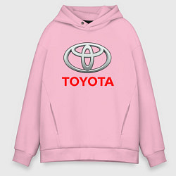 Толстовка оверсайз мужская TOYOTA, цвет: светло-розовый