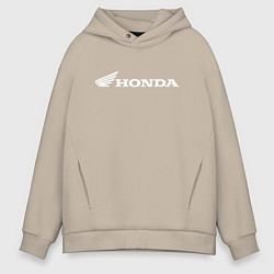 Толстовка оверсайз мужская HONDA, цвет: миндальный
