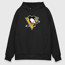 Толстовка оверсайз мужская Pittsburgh Penguins: Evgeni Malkin, цвет: черный