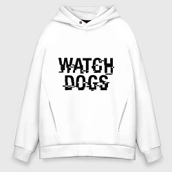 Толстовка оверсайз мужская Watch Dogs, цвет: белый