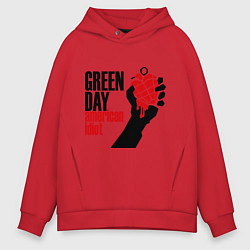 Мужское худи оверсайз Green Day: American idiot