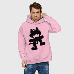 Толстовка оверсайз мужская MONSTERCAT, цвет: светло-розовый — фото 2