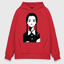 Мужское худи оверсайз Wednesday Addams