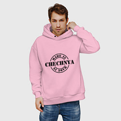 Толстовка оверсайз мужская Made in Chechnya, цвет: светло-розовый — фото 2