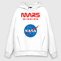 Мужское худи оверсайз Nasa Mars mission