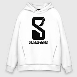 Мужское худи оверсайз Scorpions logo