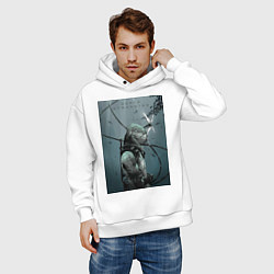 Толстовка оверсайз мужская Death Stranding, цвет: белый — фото 2