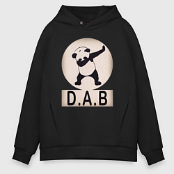 Толстовка оверсайз мужская DAB Panda, цвет: черный