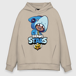 Мужское худи оверсайз Brawl Stars LEON SHARK