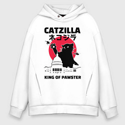 Мужское худи оверсайз Catzilla King of Pawster