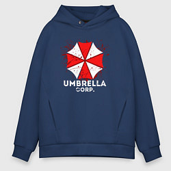 Толстовка оверсайз мужская UMBRELLA CORP, цвет: тёмно-синий