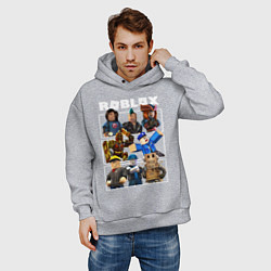 Толстовка оверсайз мужская ROBLOX, цвет: меланж — фото 2