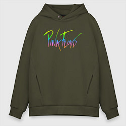 Толстовка оверсайз мужская Pink Floyd, цвет: хаки