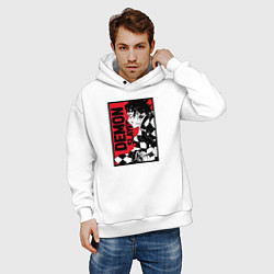 Толстовка оверсайз мужская KIMETSU NO YAIBA, цвет: белый — фото 2