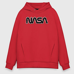 Толстовка оверсайз мужская NASA, цвет: красный