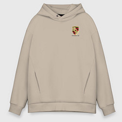 Толстовка оверсайз мужская PORSCHE, цвет: миндальный