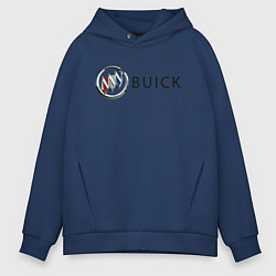 Толстовка оверсайз мужская Buick, цвет: тёмно-синий