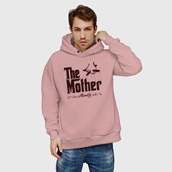 Толстовка оверсайз мужская The Mother, цвет: пыльно-розовый — фото 2