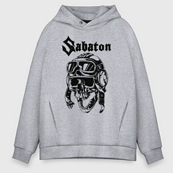 Толстовка оверсайз мужская Sabaton, цвет: меланж