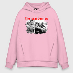 Толстовка оверсайз мужская The Cranberries, цвет: светло-розовый