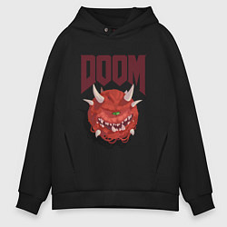 Толстовка оверсайз мужская DOOM, цвет: черный