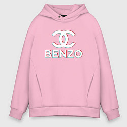 Толстовка оверсайз мужская BBT BENZO GANG, цвет: светло-розовый