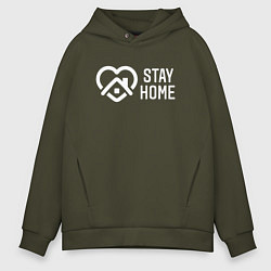 Мужское худи оверсайз INSTAGRAM STAY HOME