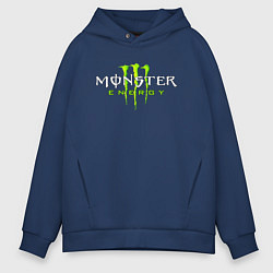 Толстовка оверсайз мужская MONSTER ENERGY, цвет: тёмно-синий