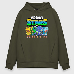 Мужское худи оверсайз BRAWL STARS LEON