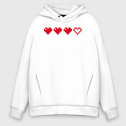 Толстовка оверсайз мужская Video game, цвет: белый