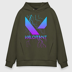 Толстовка оверсайз мужская VALORANT, цвет: хаки