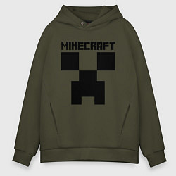 Толстовка оверсайз мужская MINECRAFT CREEPER, цвет: хаки